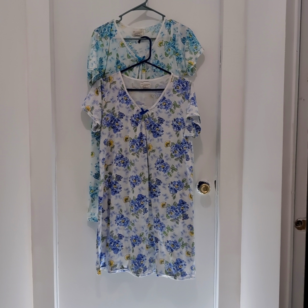 Two nightgowns latte fashion intimate collection